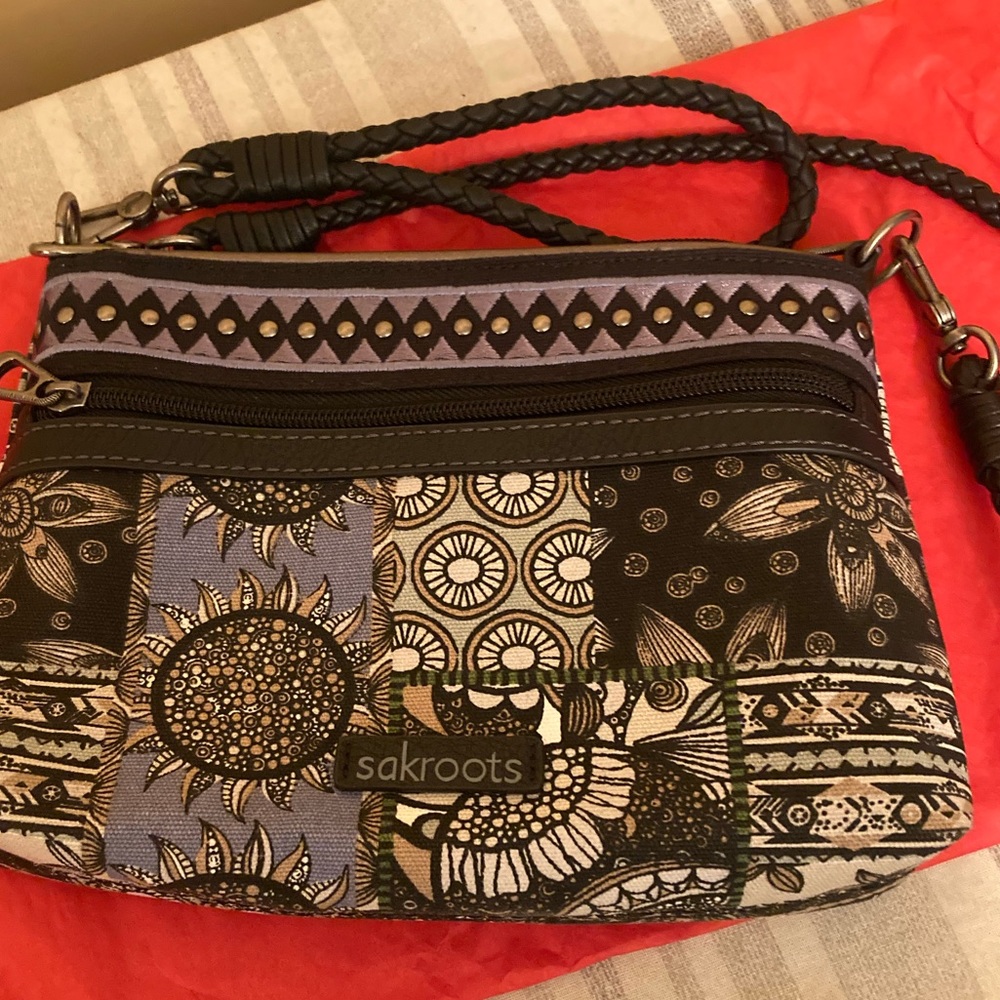 Brand new sak roots crossbody or clutch bag